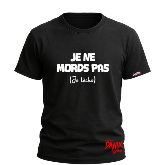 Tshirt Je ne mords pas (Je lèche) [DANIX CENSORED]